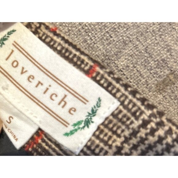 Loveriche Womens Button Front Plaid Skirt Small Pretty Pretty Academia - Picture 5 of 7